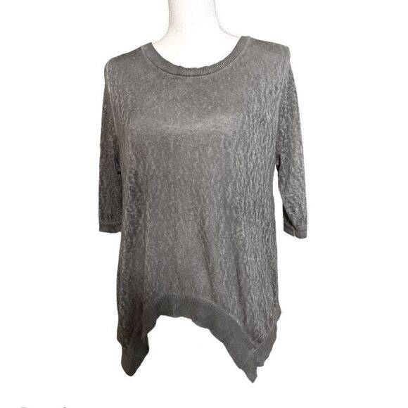 Yoga Asymetric open back grey sweater - Picture 1 of 7